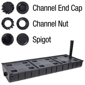 WaterUps® Sub-Irrigation Channel - Basic Kit