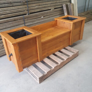 Bench Seat with Planters